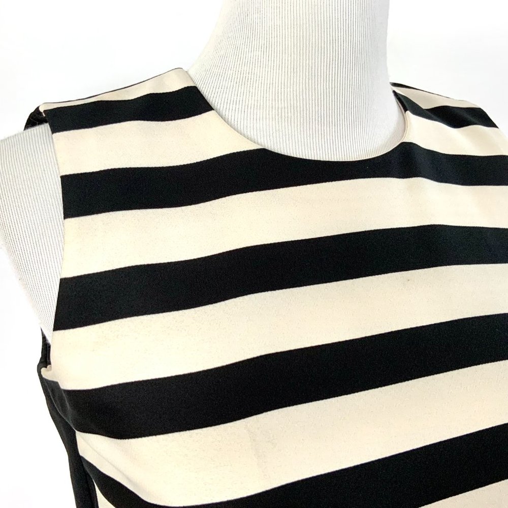 Striped Pleated Sleeveless Dress By Malene Birger Lillian Sz S - Picture 12 of 16